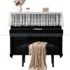 Neumann White Lace Piano Cover Hollow Out Embroidery Dust Cover Bench Cover