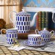European Ceramic Tea Set - 15 Piece Bone China Coffee Cup and Saucer Set