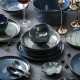 Kiln Change Ceramic Tableware Classical Blue/Green Dinnerware Set