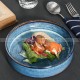 Japanese Vintage Dinnerware Ceramic Kiln Change Flat Dinning Plate