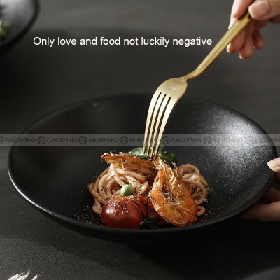 Black Tableware Hat Bowl Large Bowl Deep Soup Plate Serving Plate Black Tableware Hat Bowl Large Bowl Deep Soup Plate Serving Plate