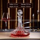 Wine Decanter with Lid Flat Bottom Decanter Crystal Glass Wine Jug