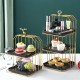 Beaded Top Decoration Candy Storage Plate: Elegant Display Stand for Refreshments, Desserts, and Pastries