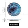 Nordic Elegance Marble Dinner Plate Set with Simplistic Round Design Set of 2 (8" and 10")