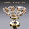 Crystal Elegance: Enamel Fruit Plate with High Foot - Table Decoration Ornaments