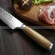 ZenChef: Japanese Chef's Knife with Natural Zebra Wood Grain Handle