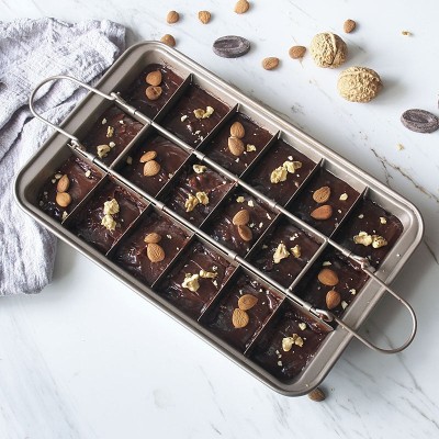SolidBake Non-Stick Cake Mold: Thickened Bottom Brownie Pan – Precision Baking Tool SolidBake Non-Stick Cake Mold: Thickened Bottom Brownie Pan – Precision Baking Tool