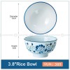 Japanese Blue and White Ceramic Bowl Underglazed Bowl 3.8'' Set of 4