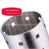 Stainless Steel Draining Cutlery Holder Round Flatware Storage Stand