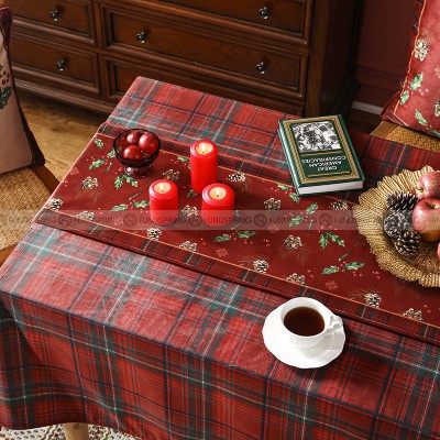 Lapland Table Runner Christmas Table Runner Luxury Red Counter Cover Lapland Table Runner Christmas Table Runner Luxury Red Counter Cover