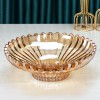 Contemporary High-Foot Crystal Glass Fruit Bowl for a Stylish Table Display