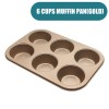 GlideBake Non-Stick Coating Baking Pan: Cupcake, Muffin, and Egg Tart Mold