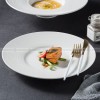 Designer Tableware Collection Weiss Series Ceramic Dish White Plate