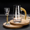 Gold Foil Wine Glass Wine Dispenser Small Goblet Cup Holder Win Set