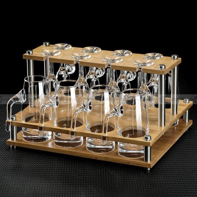 Spirit Dispenser Set Glass Set of 21 With Rack Baijiu Glass With Rack Spirit Dispenser Set Glass Set of 21 With Rack Baijiu Glass With Rack