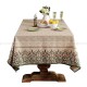 Cutillo Tablecloth Cotton Linen Table Cloth Waterproof Desk Cover