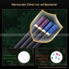 Non-slip Alloy Chopsticks 6 Pairs Family Pack 6 Colors Set