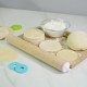 Premium Adjustable Wooden Rolling Pin with Scale for Precision Baking