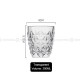 Fluent Drinkware Whisky Glass Crystal Glass Diamond Pattern Drink Cup Set
