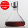 Quick Wine Decanter with Stainless Steel Filter and Lid Crystal Glass Wine Dispenser