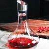 Quick Wine Decanter with Stainless Steel Filter and Lid Crystal Glass Wine Dispenser