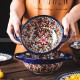 Pastoral Exotic Daisy Tableware Ceramic Dinnerware Bowls Plates