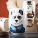 Animal Head Pattern Cups Coffee Mug Tea Cup Porcelain Milk Cup 650ml