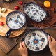 Blue Sorrel Rectangle Baking Plate Round Baking Bowl Bakeware