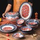 Pastoral Plumm Blossom Tableware Ceramic Dinner Bowls Plates Pots
