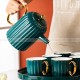 オフィスティーセット家庭用緑磁コーヒーカップセットケトル棚トレイ付き