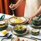 Nordic Emerald Tableware Set Household Ceramic Dinnereare Combination