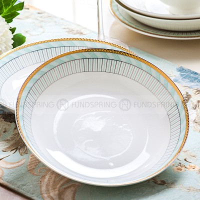 Porcelain Dinnerware Set Bowls Plates Bone China Tableware 50 Pcs Porcelain Dinnerware Set Bowls Plates Bone China Tableware 50 Pcs