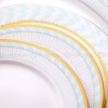 Porcelain Dinnerware Set Bowls Plates Bone China Tableware 50 Pcs