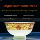Bone China Dinnerware Set Chinese Arts Porcelain Tableware 50 Pcs