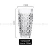 Fluent Drinkware Whisky Glass Crystal Glass Diamond Pattern Drink Cup Set