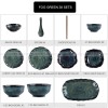 Kiln Under glazed Ceramic Tableware Creative Lotus Leaf Tableware Set