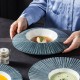 Carll Solar Series Dinnerware Collection Ceramic Blue/White Plate