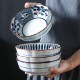 Vintage Ruffle Collection: Set of 4 Exquisite Ceramic Bowls - 6''
