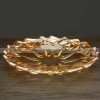 Sophisticated Crystal Elegance: Modern Glass Fruit Bowl for Living Room