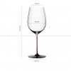 Crystal Red Rod Black Bottom Bordeaux Glass Red Wine Glass