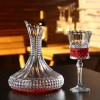 Crystal Glass Oblique Decanter Red Wine Dispenser Wine Aerator 1800ml