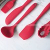 Versatile Silicone Kitchen Utensils Set - 5-Piece Cake Cream Spatula and Batter Mixer Knife Set