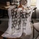 Kokham Tablecloth White Lace Embroidery Dining/Tea Table Cover
