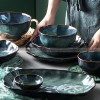 Kiln Under glazed Ceramic Tableware Creative Lotus Leaf Tableware Set