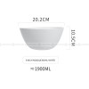 Ceramic Matte Bowl Household Fresh Deep Bowl Colors Noodle Bowl 8"