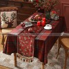 Lapland Table Runner Christmas Table Runner Luxury Red Counter Cover