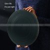 Minimalist Solid Color Plate Ceramic Brushed Round Flat Plates 12"