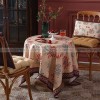 Villa Maria Tablecloth Cotton Linen Fabric Country Pastoral Desk Cover