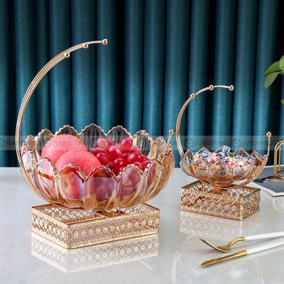 Nordic Elegance: Glass Fruit Bowl, Snack, and Dried Fruit Plate Decor Nordic Elegance: Glass Fruit Bowl, Snack, and Dried Fruit Plate Decor