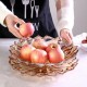 Sophisticated Crystal Elegance: Modern Glass Fruit Bowl for Living Room